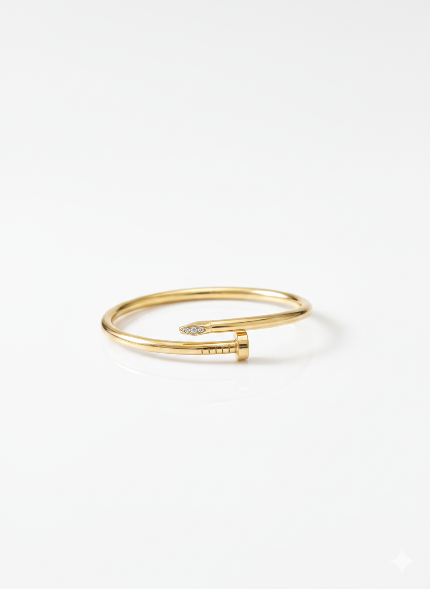 Nail Bangle Stainless Steel